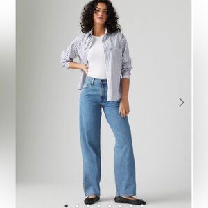 Levi’s Premium Baggy Dad Jeans 26 Relaxed High Rise Wide Leg Vintage Vibe Y2K